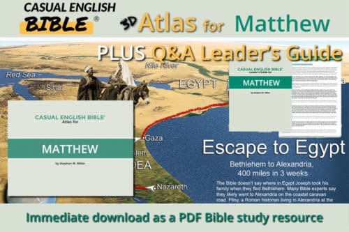 Matthew atlas and leaders guide promo Casual English Bible