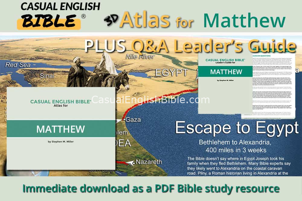 Read the Bible - Matthew atlas and leaders guide promo Casual English Bible