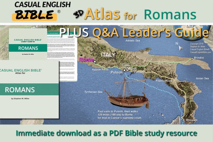 Romans atlas and leaders guide promo Casual English Bible