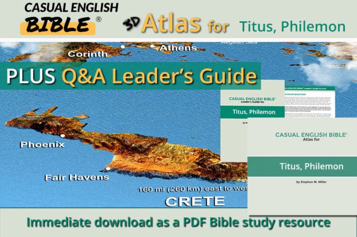 Titus Philemon atlas and leaders guide promo Casual English Bible