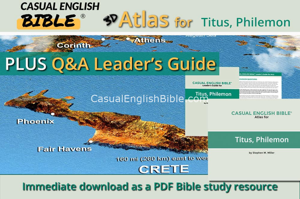Titus Philemon atlas and leaders guide promo Casual English Bible