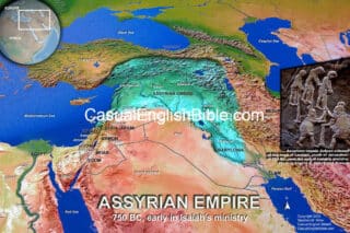 Bible map Assyrian Empire 750 BC - Casual English Bible