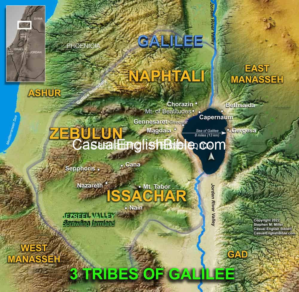 map of 3 tribes of Galilee map of 3 tribes of Galilee