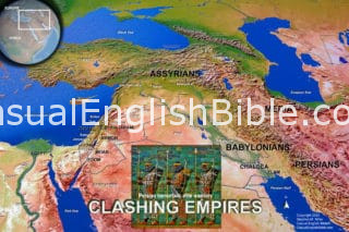 Map of Bible empires Assyria Babylon Persia