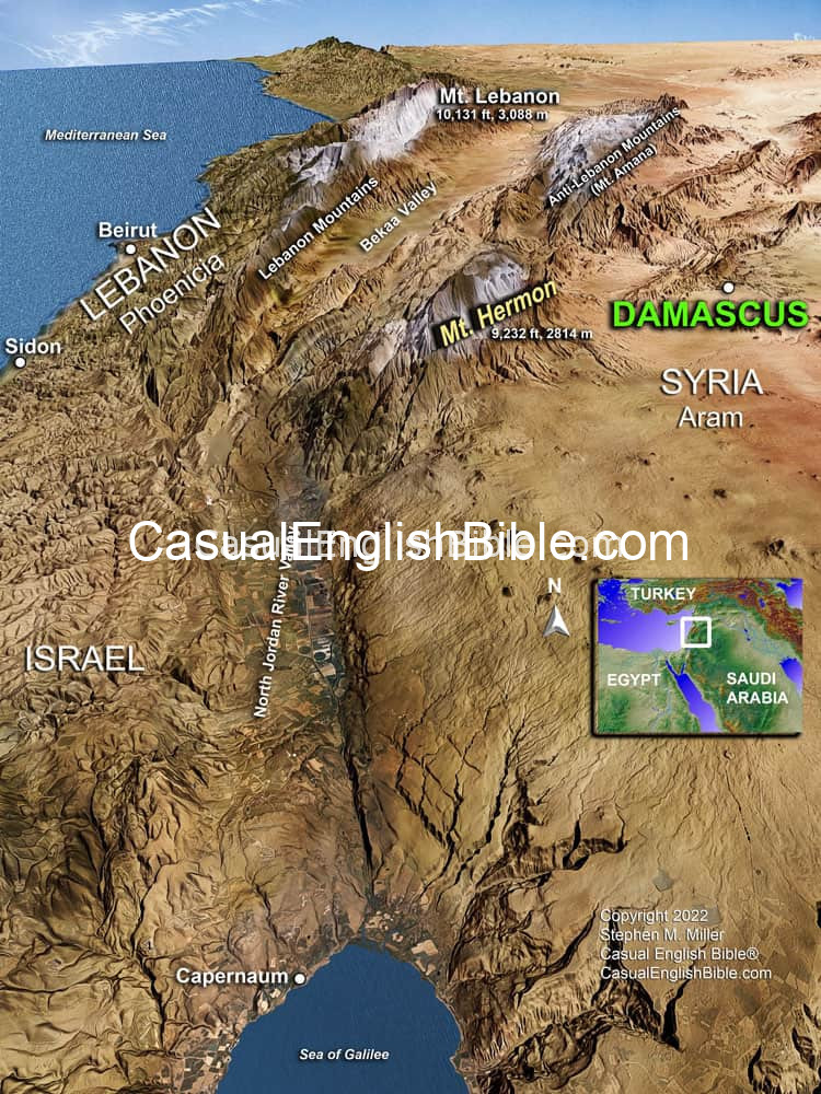 3D Bible map of Damascus 3D Bible map of Damascus