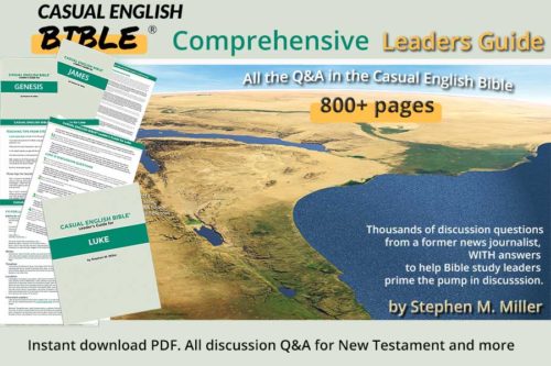 promo for Comprehensive Leaders Guide for Casual English Bible