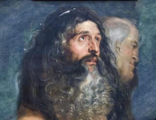 Painting of man-Bible book art for Obadiah