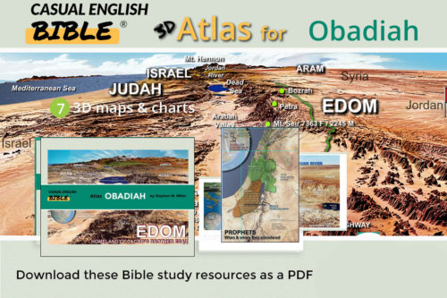 Promo for Casual English Bible atlas for Obadiah