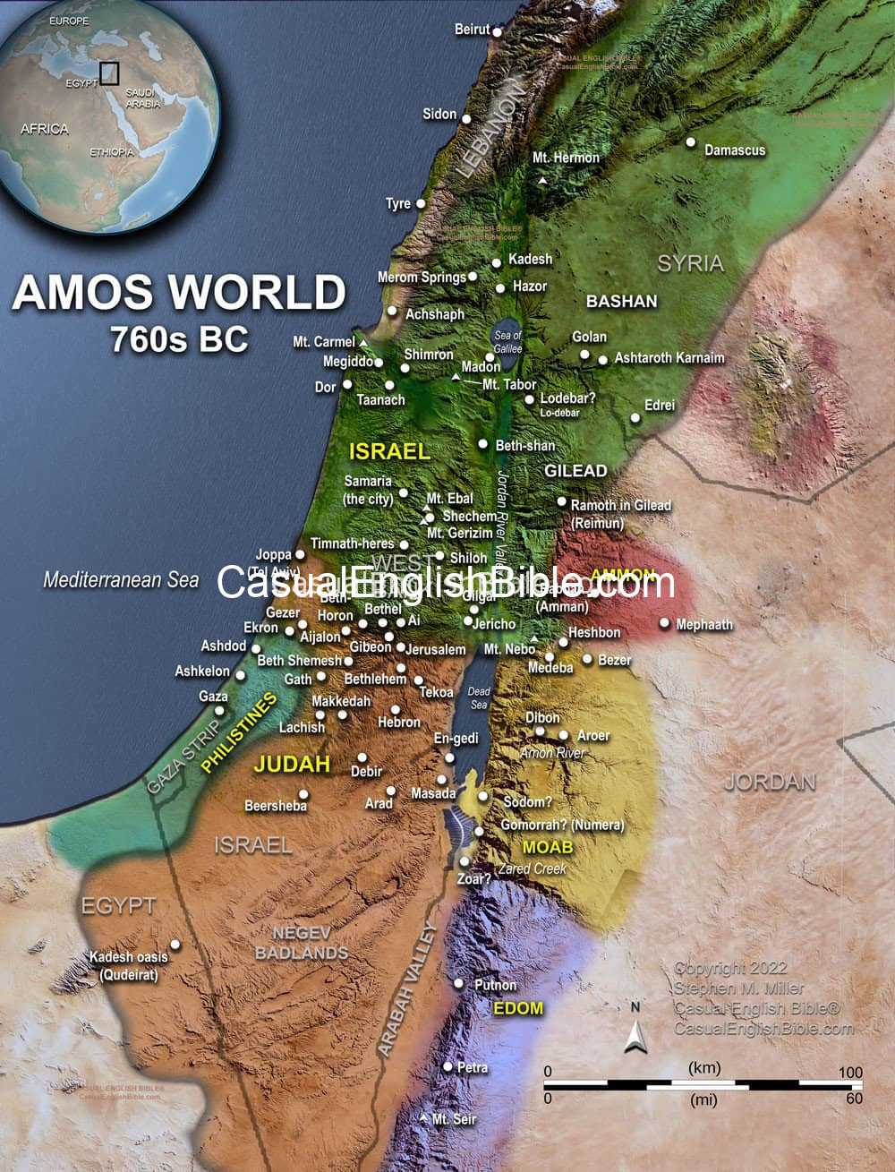Map Of Amos World Casual English Bible Map Of Amos World Casual English Bible