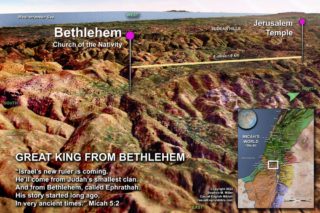 Map of Bethlehem and Jerusalem for Micah 5 Casual English Bible