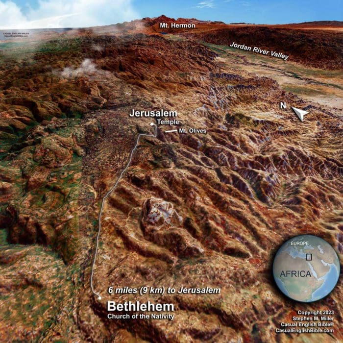 Map Bethlehem to Jerusalem Casual English Bible Map Bethlehem to Jerusalem Casual English Bible