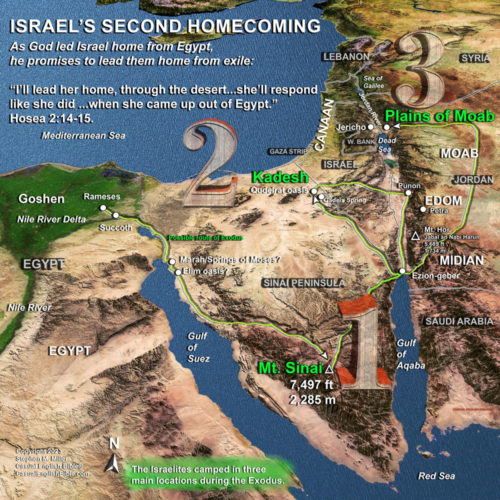 Map: Map of Exodus route