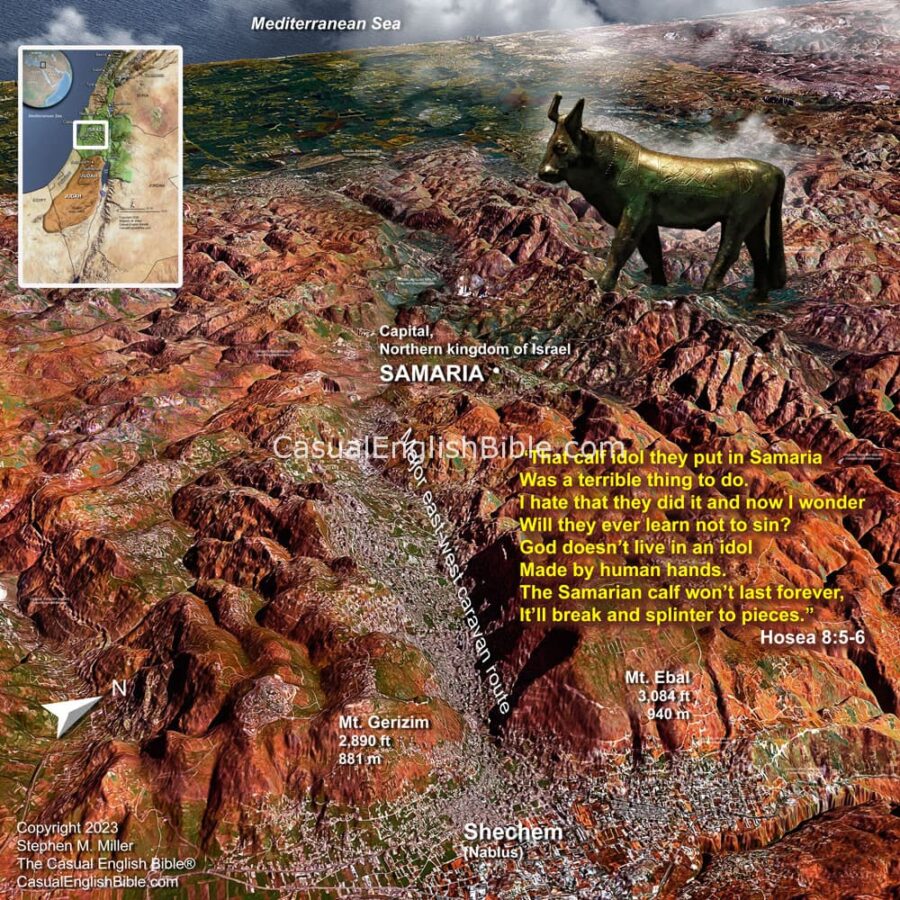 Bible map Samaria