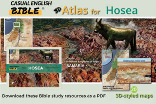 Hosea Bible Atlas promo cover for Casual English Bible