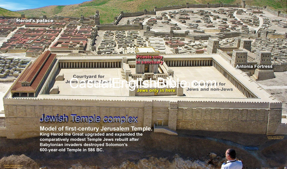 Model Jerusalem Temple first century AD Model Jerusalem Temple first century AD