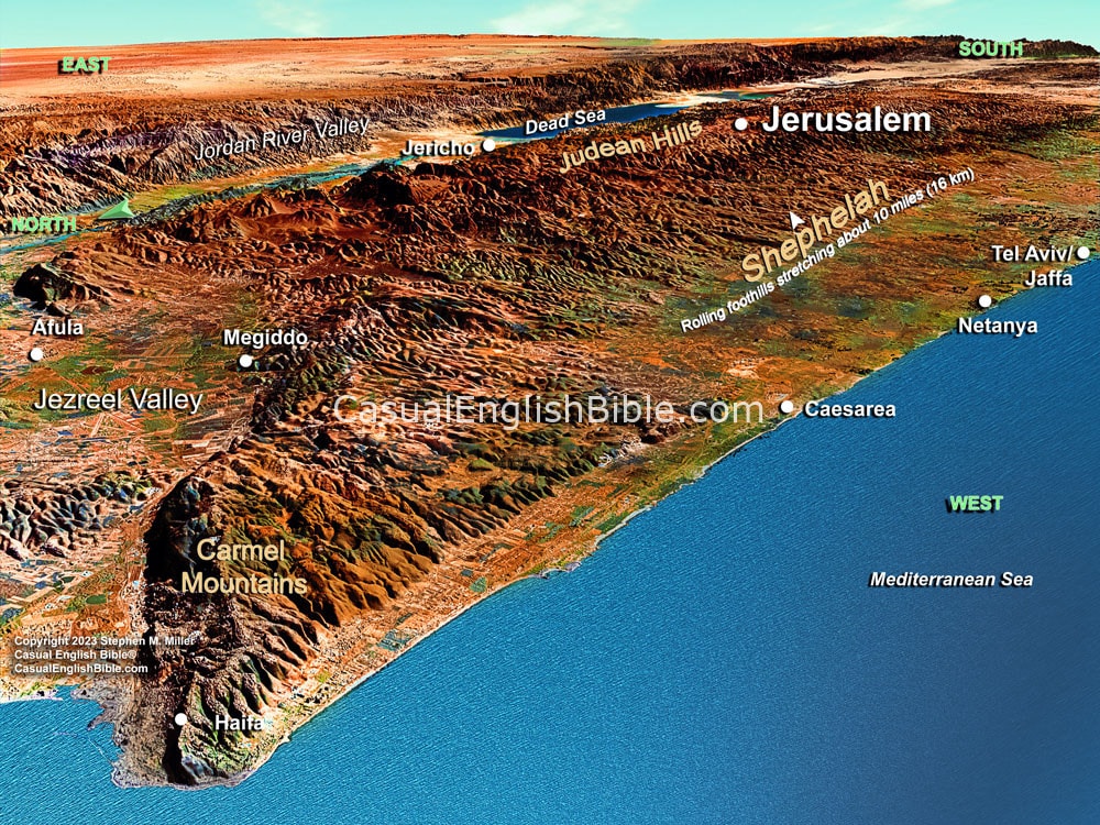 Map: Map Shephelah foothills