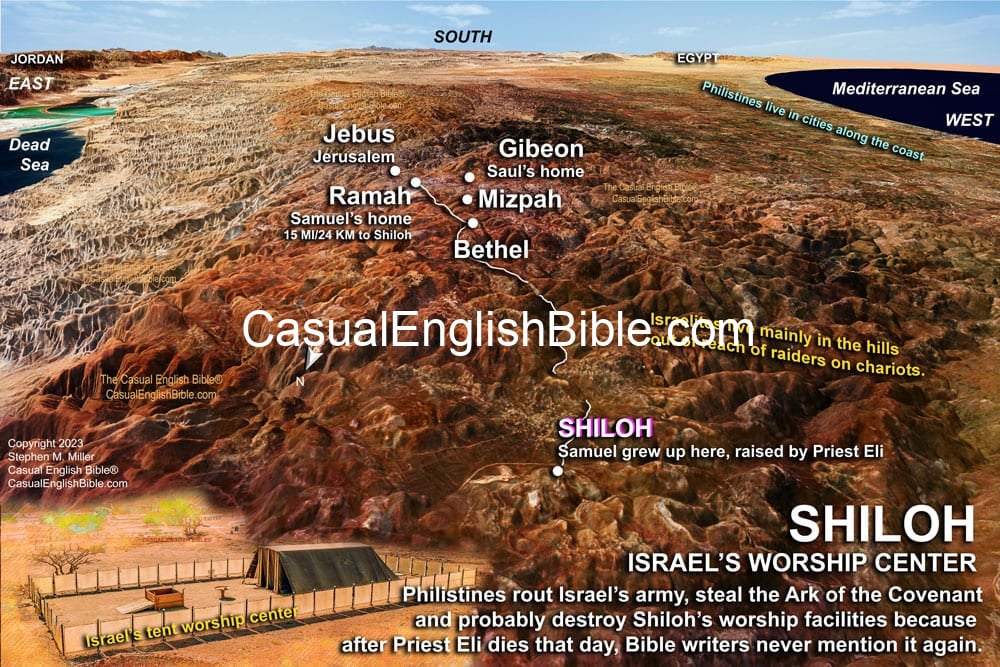 Bible map of Shiloh Bible map of Shiloh
