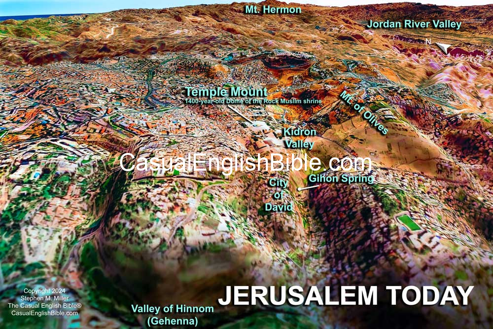 Map of Jerusalem 3D style Map of Jerusalem 3D style