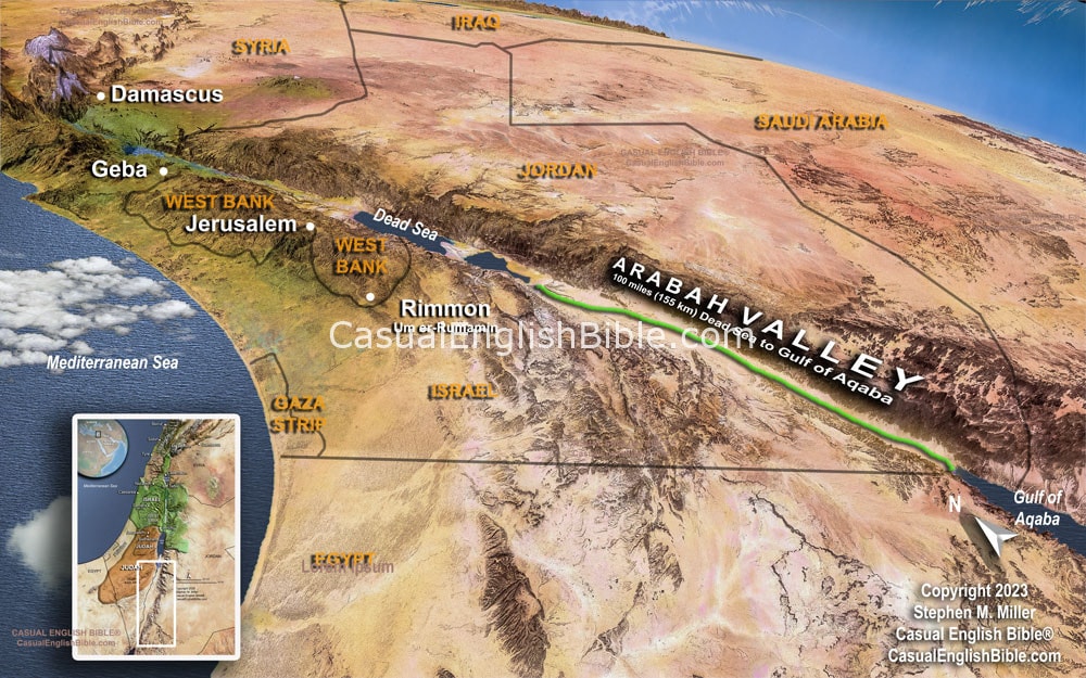 Map: Arabah Valley