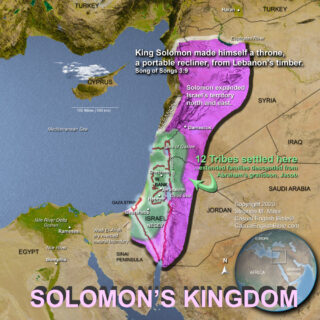 map of Solomon's kingdom