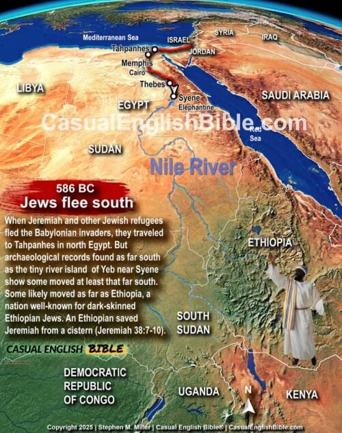 Map of Nile River in Egypt for Casual English Bible