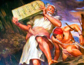 Exodus featured art of Moses and Law