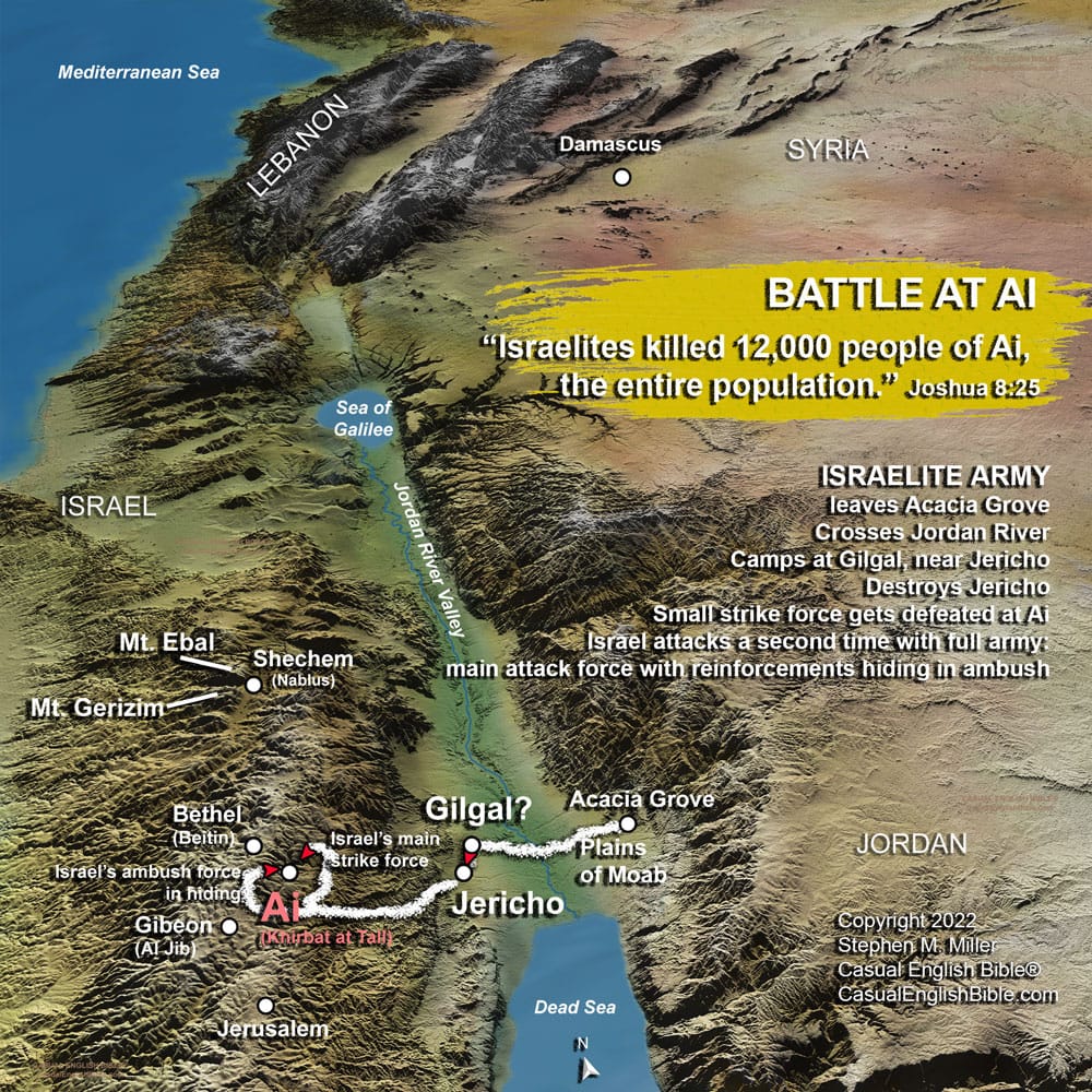 Joshua Chapter 1 Map Map Of Joshua Old Testament – FIREGUN