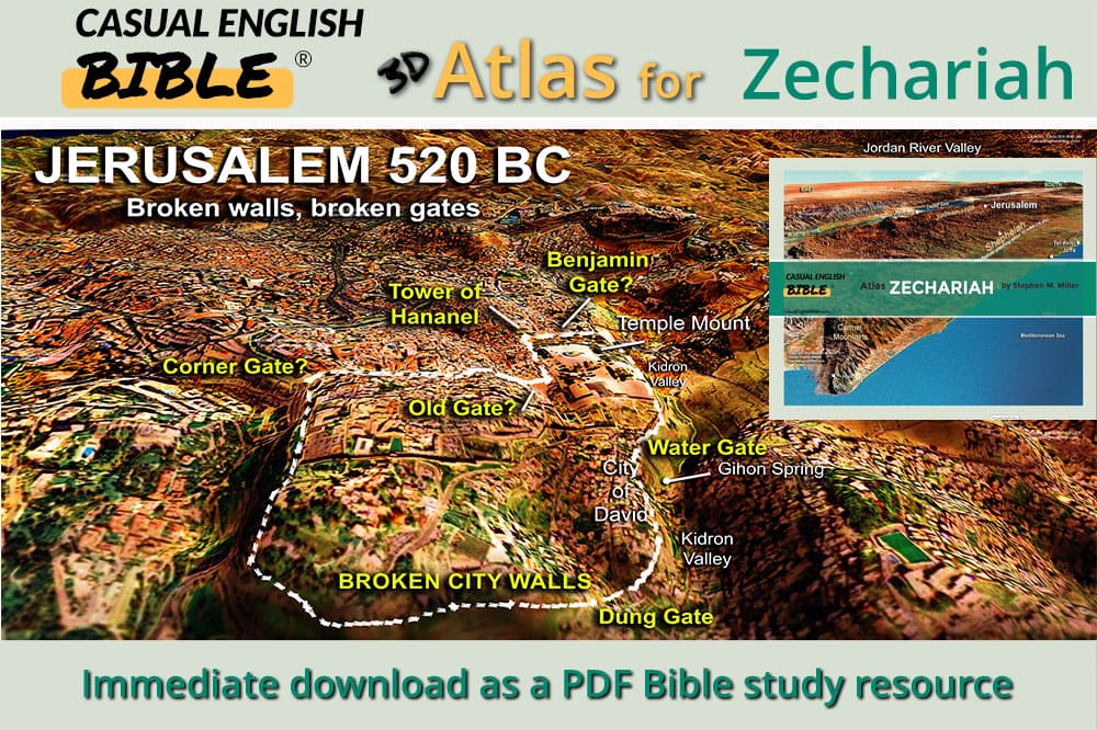 Zechariah maps promo for Casual English Bible
