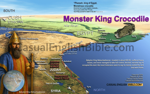 Map of Babylonian invasion of Egypt