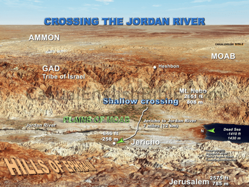 3D map of Jordan River Valley