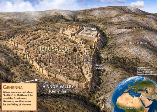 map of Gehenna Valley