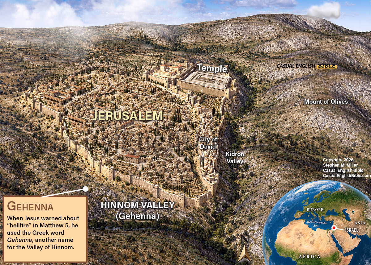 map of Gehenna Valley