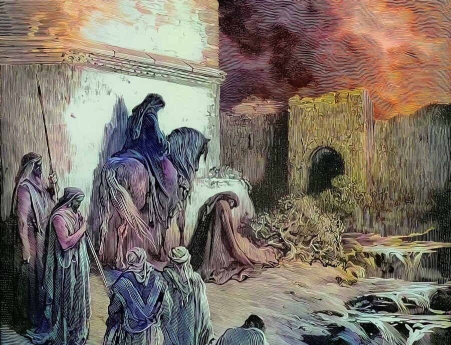 Nehemiah at Jerusalem walls - Casual English Bible