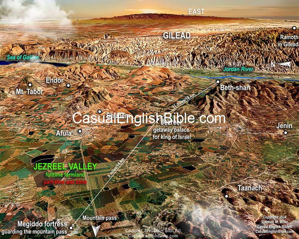 3D map of Jezreel Valley for Casual English Bible 3D map of Jezreel Valley for Casual English Bible