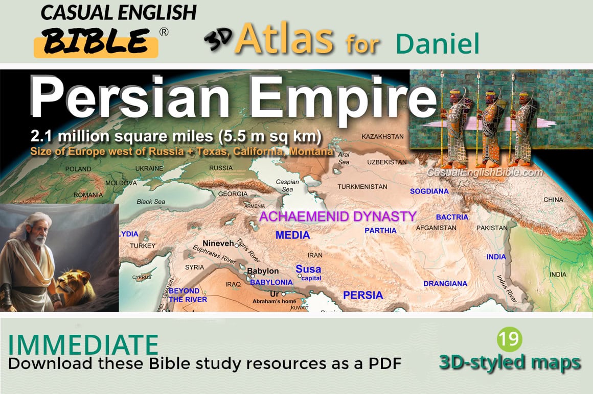 Bable Mapa Daniel Bible Maps - Casual English Bible