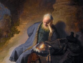 Painting of Jeremiah by Rembrandt for Casual English Bible
