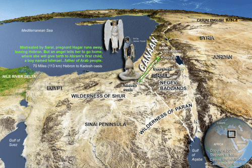 genesis 16 southern Israel oasis 1200px