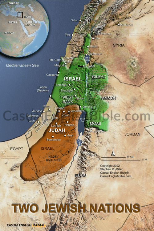 isaiah 11 judah israel 2 nations map 1200px